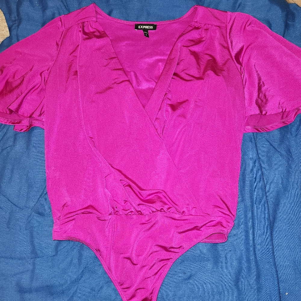 Small purple Express bodysuit